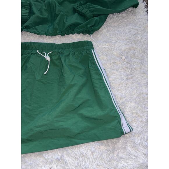 Fashion Nova sz. XL green/white tennis jacket/skirt set. Vintage style. So Cute - Picture 9 of 14